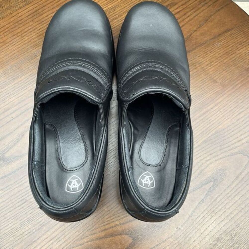Ariat Clog Shoes Women's 10B Black Leather Expert Safety Composite Toe 10011976 - Picture 13 of 16